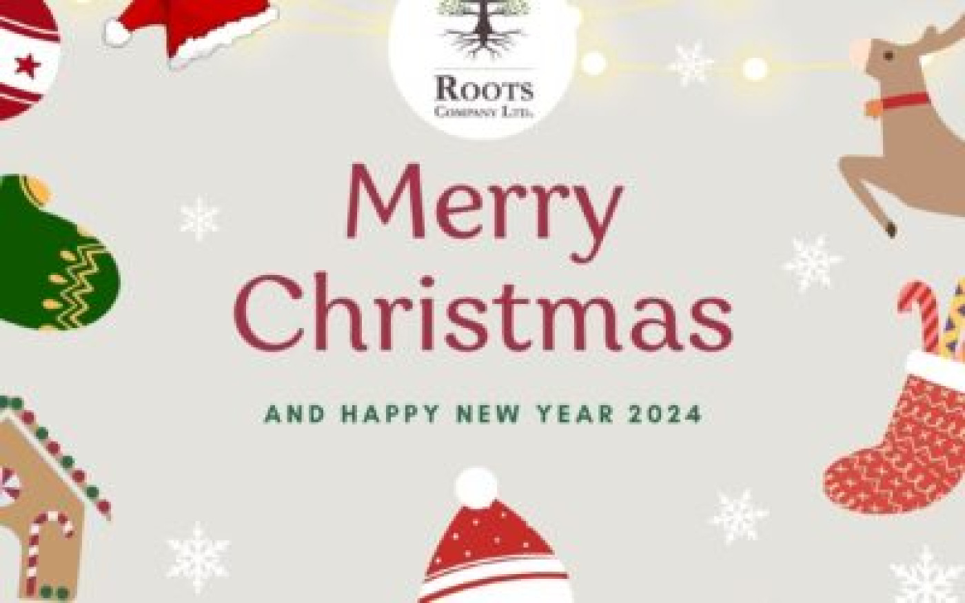 Roots BC Wishes You a Merry Christmas and Happy New Year